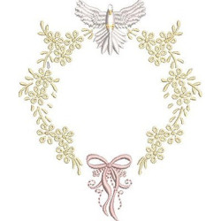 Embroidery Design Baptised Frame With Divine 26