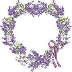 FRAME LAVENDER HEART 3