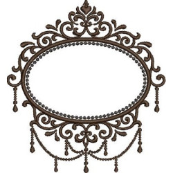 Embroidery Design Frame Provence 291