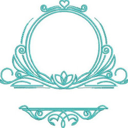 Diseño Para Bordado Marco Para Iniciales Y Nombre
