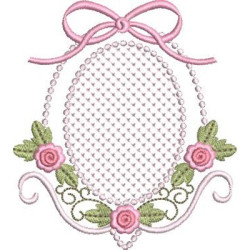 FLORAL FRAME WITH TIE