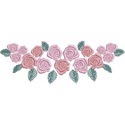 Embroidery Design Frame With Roses Space For Name 2