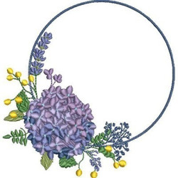 Matriz De Bordado Moldura Hortênsia 1