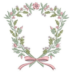 Diseño Para Bordado Marco Floral Corbata 51