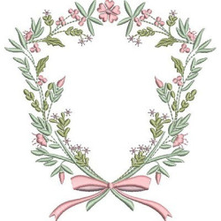 FLORAL FRAME WITH TIE 52