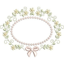 FLORAL FRAME WITH LACE 53