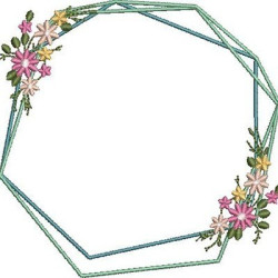 NORDIC FRAME WITH FLOWERS 2