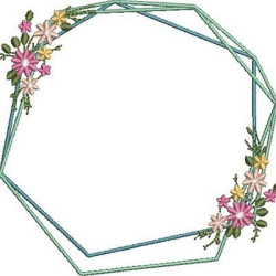 MOLDURA NÓRDICA COM FLORES 2