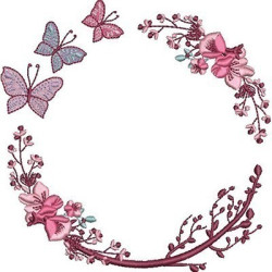 Embroidery Design Cherry Frame 6