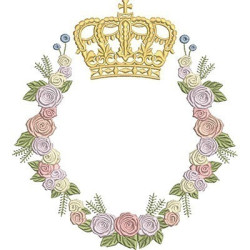 ROSE FRAME WITH LARGE CROWN