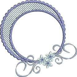LACE FRAME WITH FLOWERS 1