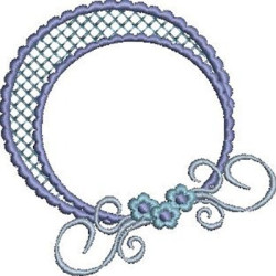 LACE FRAME WITH FLOWERS 3