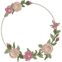 FLOWER FRAME WITH LACE 59