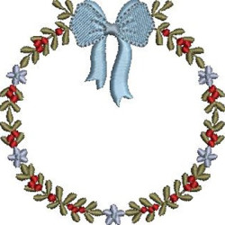 CHRISTMAS WREATH WITH BOW 1