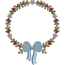 CHRISTMAS WREATH WITH BOW 2