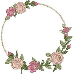 FLOWER FRAME WITH LACE 60