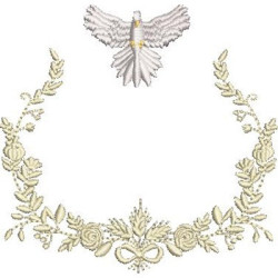 Embroidery Design Frame Baptized With Divine 28