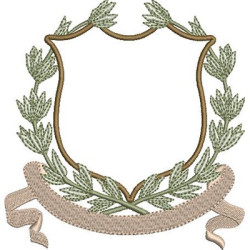 Embroidery Design Child Shield For Initials 4