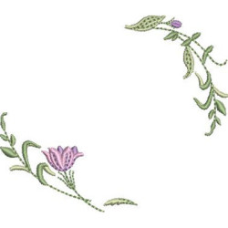 Embroidery Design Floral Frame 79