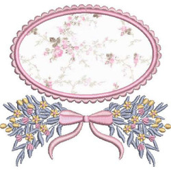 Matriz De Bordado Moldura Floral 77