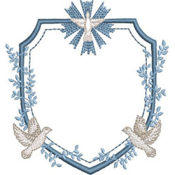 Embroidery Design Frame Baptized With Divine 29
