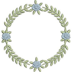 Embroidery Design Floral Frame 83