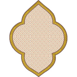 Embroidery Design Applied Religious Frame 7