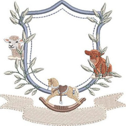 Embroidery Design Farm Animals Frame 12 Cm