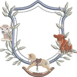 Embroidery Design Farm Animals Frame 11 Cm