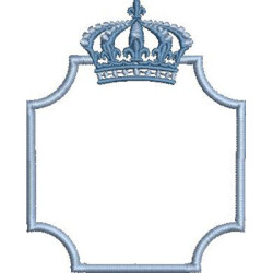 RECTANGULAR FRAME WITH CROWN