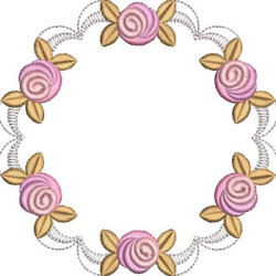 Diseño Para Bordado Mandala Floral 39