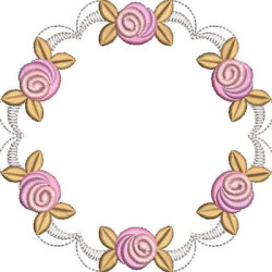 Matriz De Bordado Mandala Floral 39