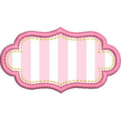 Diseño Para Bordado Pequeño Marco Aplicado..
