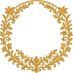 Diseño Para Bordado Marco De Lirios 2..