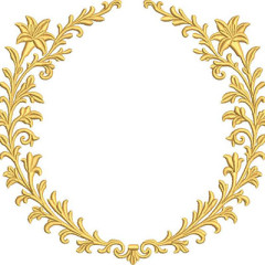 Diseño Para Bordado Marco De Lirios 7..