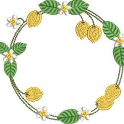 Diseño Para Bordado Marco De Limón Siciliano