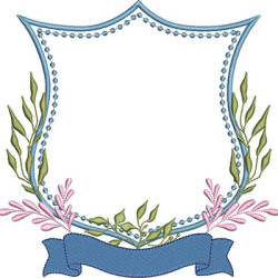 Matriz De Bordado Moldura 20 Cm Para Personalizar
