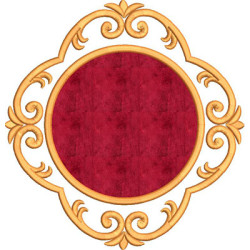 Embroidery Design 20 Cm Applied Baroque Molding