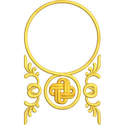 Diseño Para Bordado Marco Celta De 22 Cm