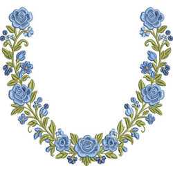 Matriz De Bordado Arco De Rosas 19 Cm
