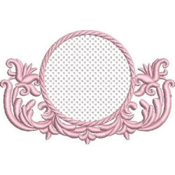 Embroidery Design Baroque Frame 35