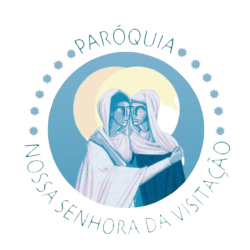 Desenvolvimento brasao paroquia nossa senhora da visitaçao 10x10 cm - libera em 5 dias úteis