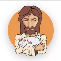 Desenvolvimento Bom pastor 13 cm - libera em 3 dias úteis