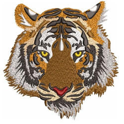Embroidery Design Tiger 12 Cm