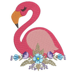 Matriz De Bordado Flamingo 4