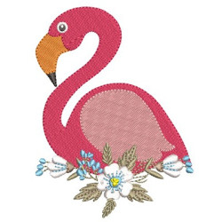 Diseño Para Bordado Flamingo 8