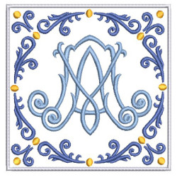 Diseño Para Bordado Juego De Altar Mariano 133