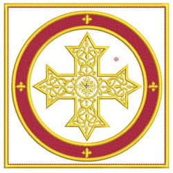 Matriz De Bordado Conjunto De Alfaias Cruz Copta 186