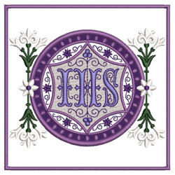 EMBROIDERED ALTAR CLOTHS IHS - 34