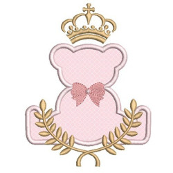 Embroidery Design Bear Female Applied 1